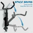 Urban Deco Bike Wall Mount Bike Hanger 66lbs Load Capacity Extendable 6in Bike Rack Garage Sturdy Design Space-Saving Horizontal Storage Ideal for Garage Home Use