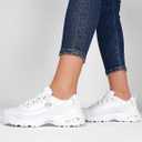 Skechers Women's D'Lites Fresh Start Memory Foam Lace-up Sneaker, Size 9