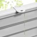 LazBlinds Tool-Free Cordless Pleated Shades with Suction Cups Light Filtering Top Down Bottom Up Pleated Blinds for Window Size 36" W x 64" H, Anthracite