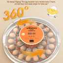 Incubators for Hatching Eggs with Automatic Egg Turning, Auto Temperature Control, Humidity Display, LED Egg Candler, 30 Eggs Incubator for Chicken, Quail, Parrot Eggs