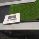 Ottomanson Artificial Grass Puppy Potty Training Pad with Tray, 15" x 30" Reusable Pee Pad for Small Pets and Dogs