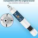 Crystala Filters Replacement for GE RPWFE, RPWF (with CHIP) Refrigerator Water Filter, Compatible with WSG-4, WF277, GFE28GMKES, PFE28KBLTS, GYE22HMKES, DFE28JSKSS, GFE28GYNFS, GFD28GYNFS, 1 Pack