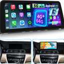 EKAT 12.3 Inch Android Car Stereo for BMW 7 Series F01/F02 with CIC (2010 2011 2012), 1920 * 720P Touchscreen Radio with Wireless Carplay & Android Auto, 32EQ DSP WiFi GPS SWC + AHD Backup Cam, 4+64G