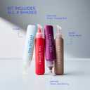 The Outset Lip Oasis Glossy Treatment Set – 4 Shades (Clear, Mirage, Sun Kiss & Dune) – Hydrating, Plumping & Non-Sticky Shine – Vegan, Gluten-Free, Clean Beauty