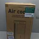 Portable Evaporative Air Cooler, Quiet Windowless Swamp Cooler with 4 Ice Packs, 2 Gallon Water Tank, Remote Control, 4 Modes & 3 Speeds, Oscillating Cooling Fan for Bedroom, Living Room and Office, 22'*12'*11'
