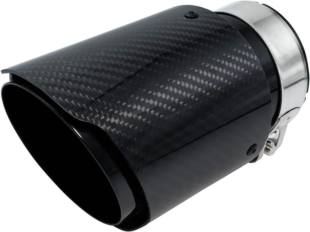 Carbon Fiber Exhaust Tips 3" Inlet 4"Outlet, Universal Tailpipe 3 Inch Exhaust Muffler Tip Carbon Fiber Exhaust Tips 3" Inlet 4"Outlet, Universal Tailpipe 3 Inch Exhaust Muffler Tip