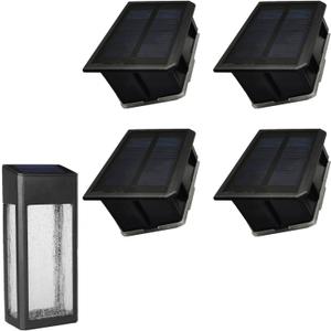 GOODFOEVER 4 Pack Solar Light Replacement Top for Outdoor Fence and Wall, Waterproof Insert (4 Pack)
