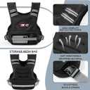 Adjustable Weighted Vest for Men and Women,04-10lb/11-20lb/20-32lb Vest with 6 Ironsand Weights for Strength Training,Body Weight Vest Exercise Set for Running, Walking and Home Workouts ,11-19 LB