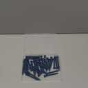 35Pcs 1/4 x 2-1/4 Inch Concrete Screws Anchor with Drill Bit, Blue Hex Head Masonry Brick Stucco Cement Block Screws, Diamond Point