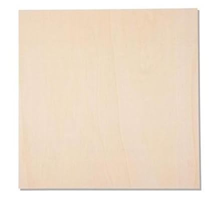 1 Pack 24 x 24 x 1/4 Inch-6mm Thick Basswood Sheets for Crafts - Unfinished Plywood Boards Square for DIY Laser Projects, Wood Burning, Engraving, Staining, Architectural Model