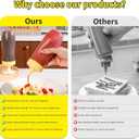 Inverted Condiment Squeeze Bottles, 13.5 oz Empty Sauce Containers, Leak-Proof Reusable Squirt Bottle with Scale for Mustard for Ketchup Mustard Syrup Sauces Dressing Oil, BPA FREE Plastic - 2 PACK