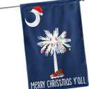 FLAGWIX South Carolina Christmas House Flag - Palmetto Tree Flag (29.5" x 39.5") - Decorations Home & Garden - Double Sided, Heavy Duty Canvas, Indoor/Outdoor