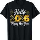 Happy New Year 2026 New Year Party Shirts for Friends Family T-Shirt, XL