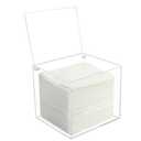 Disposable Face Towel Storage Box Compatible with Facial Towel XL, Acrylic Disposable Face Towelette Holder Container, Clear