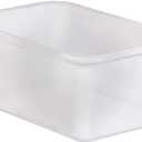 Teacher Created Resources Small Plastic Storage Bin, Clear