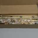 WORLD RODS Modern Curtain Rods for Windows 18 to 144 inches, 1 Inch Metal Drapery Rods, Adjustable Heavy Duty Long Single Curtain Pole for Living Room Bedroom (Warm Gold)