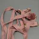 Pink Big Dog Harness Set Lightweight Pet Wedding Birthday Party Harness with Leash & Handle for Medium Large Dogs L