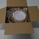 Bstrip Hanging Grow Lights for Indoor Plants, 18W Full Spectrum, Boho Rattan Lantern Shade, 3800K Wall-Mounted Decorative Plant Light with 9.8FT Power Cord, Ideal for Tall Plants, Flowers