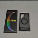 TORRAS Strong Magnetic & Seamless Stand for Samsung Galaxy S25 Ultra Case, Fit for MagSafe, Mil-Grade Drop Protection, Kickstand for Samsung Galaxy S25 Ultra Case, Translucent Back/Black Edge