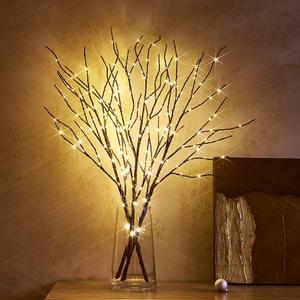 Hairui Lighted Brown Twig Branches Plug in with Dimmer and Timer 30IN 150 LED Fairy Lights, Lighted Willow Branches for Indoor Outdoor Spring Christmas Room Wedding Decoration (Vase Excluded)