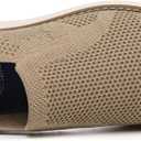 DECARSDZ Men's Loafers Casual Slip On Shoes Knit Mesh Fabric Shoe C021 (12 Wide, Beige)