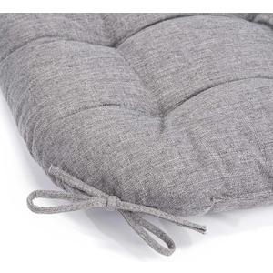 Chair Cushions for Dining Chairs, 2 Pack Soft and Comfortable Chair Cushions Pads with Ties, Seat Cushions for Kitchen Chairs, Dining Room (2 Pack 17x16, Light Gray)