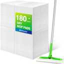 Dry Sweeping Cloths, 180 Count Mop Refill Compatible with Swiffer Sweeper - Disposable Duster Refills Mops for Cleaning Hardwood Floor Dust