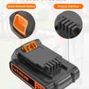 20V MAX 2.0Ah Lithium-Ion Battery, Compatible with Black and Decker LBXR20 LBX20 LBXR20-OPE LBX4020 LBXR2020 LB20 LBXR20BT for Cordless Power Tools