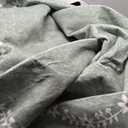 GarveeHome Scalloped Round Area Rugs 8ft for Living Room, Large Sage Green Washable Circle Rug Soft Non Slip Floral Print Floor Mat Carpet Indoor Thin Rug for Bedroom Dining Room Playroom Nursery