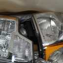 Headlights for 2009-2014 Ford F150 Pickup F-150 2010 2011 2012 2013 Amber Reflector Chrome Housing