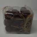 XmasExp 36PCS Velvet Christmas Ornaments Set Mixed Flocked Balls Ornaments Shatterproof Christmas Tree Decorations for Holiday,Party,Home(Brown)