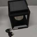 LETRY Outdoor Table Lamp, Brightness LED Nightstand Lantern, Portable Rechargeable Solar Lamp Waterproof, Touch Control Outdoor Lamps Cordless Lights Decorative for Patio/Walking/Reading/Camping (Black)