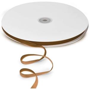 Velvet Ribbon for Christmas Tree Decoration Gift Wrapping Wreath DIY Crafts, Vintage Golden Brown Velvet Ribbon for Home Farmhouse Garland Party Decor St. Patrick's Day Decor 3/8" x 10 Yards x 1 Roll Pack Of 2