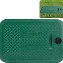 EBaokuup 12 x 17 Inch Irrigation Valve Box Cover, Rectangular Sprinkler Valve Lids with Plug, Sprinkler Valve Cover Replacement for Outdoor Irrigation Watering Equipment, Only Covers, Box Not Included
