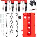 Ignition Coil Pack & Spark Plug & Engine Valve Cover Gaskets Kits for 2011-2015 Chevy Cruze 1.8L, 2016 Cruze Limited 1.8L, 2012-2018 Sonic 1.8L, 2009-2011 Aveo 5 1.6L, 2009 2010 Pontiac G3 1.6L