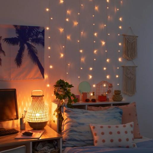 West & Arrow Butterfly Warm White Curtain Lights with Flashing Modes