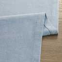 ZeeMart Basic Linen Style Table Runner, 14 x 108 Inch Blue Chambray, Rustic Farmhouse Light Dusty Blue Table Runners 108 Inches Long, Everyday Polyester Table Runner - Machine Washable & Easy Care