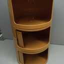Round Bedside Table/Side Table Storage, 3 Tier