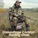 360 Degree Swivel Hunting Chair for Ground Blinds, Folding Hunting Seat, Fishing Chair, Lightweight, Portable, 15 inches x 15 inches x 32 inches