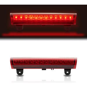 Third 3rd Brake Light, LED High Mount Stop Light Replacement for 2000 2001 2002 2003 2004 2005 2006 Chevy Tahoe Suburban/GMC Yukon XL Denali, Rear Center Cab Roof Tail Lamp, Red Lens