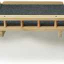 SHENGOCASE 47.2" x 11.8" Natural Wood Wall Mounted Cat Shelves