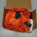 VitalCozy 7.2.ft Round Spandex Backdrop Cover Sports Theme Arch Backdrop for Party Photography Birthday Decoration, No Stand or Balloons Included(Orange and Black)