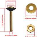 Tank to Bowl Mounting Kit Include Gasket - Compatible with Toto Drake Toilets Two Piece Model, Replacement Part 9BU024E and THU833-A