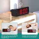 KWANWA Digital Alarm Clock with Large 1.8" LED Display, Battery Operated, 3-Level Adjustable Brightness, Loud Alarm with Snooze, 12/24H Format, Easy to Read for Bedroom, Seniors, Kids, Heavy Sleepers