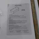 Henn&Hart 45" Wide Rectangular Coffee Table with MDF Shelf in Brass/Walnut, Modern coffee tables for living room, studio apartment essentials