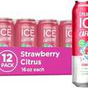 Sparkling Ice Caffeine Strawberry Citrus Sparkling Water with Caffeine, Zero Sugar, with Antioxidants and Vitamins,16 fl oz Cans (Pack Of 12) By 10/16/2026