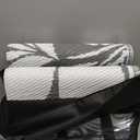 Pafolo Outdoor Rug Waterproof, 5'x8' Reversible Patio Rug with Lights, 4 Rug Stakes, Non Shedding, Easy Cleaning, Foldable Outside Mat for RV, Camping, Porch, Deck, Beach, Patio, Picnic, Grey&White