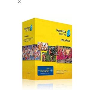 Rosetta Stone Spanish (Latin America) Espanol Version 4 Level 1-5 Set Latest Version