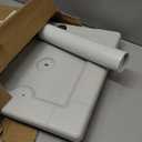 FRUITEAM 24lb Outdoor Square Umbrella Base, 15" Patio Stand, Heavy-Duty Market Table Base (White)