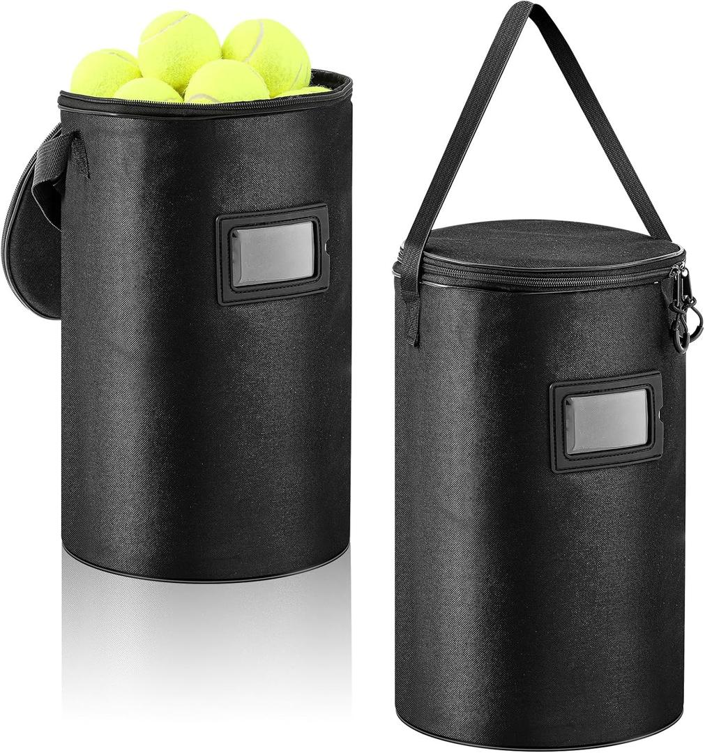 Aliceset 2 Pcs Portable Tennis Ball Basket Compatible with Pickleball Golf Training, Carrying and Storage